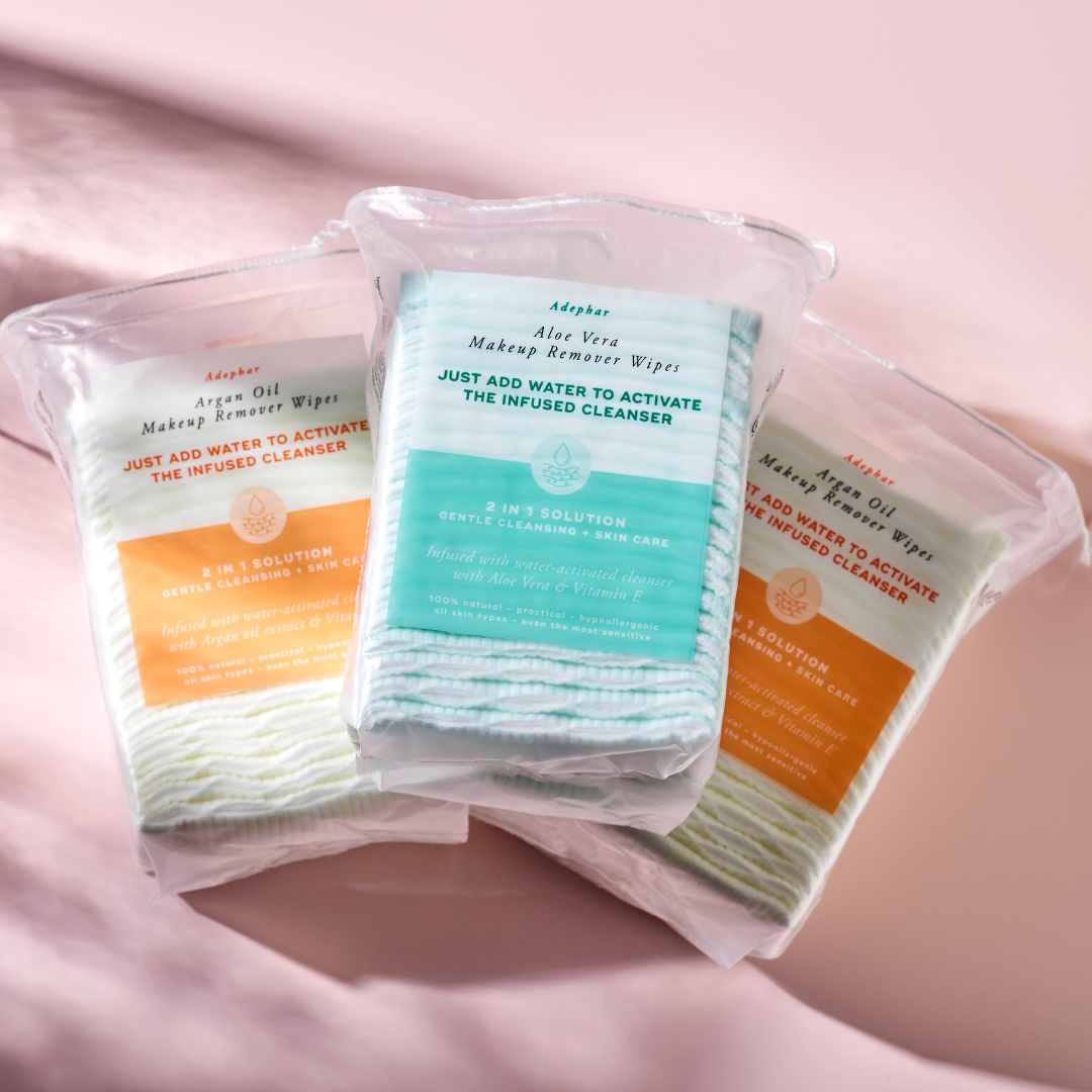 Adephar Make-up Remover wipes 2 in 1 - Aloe