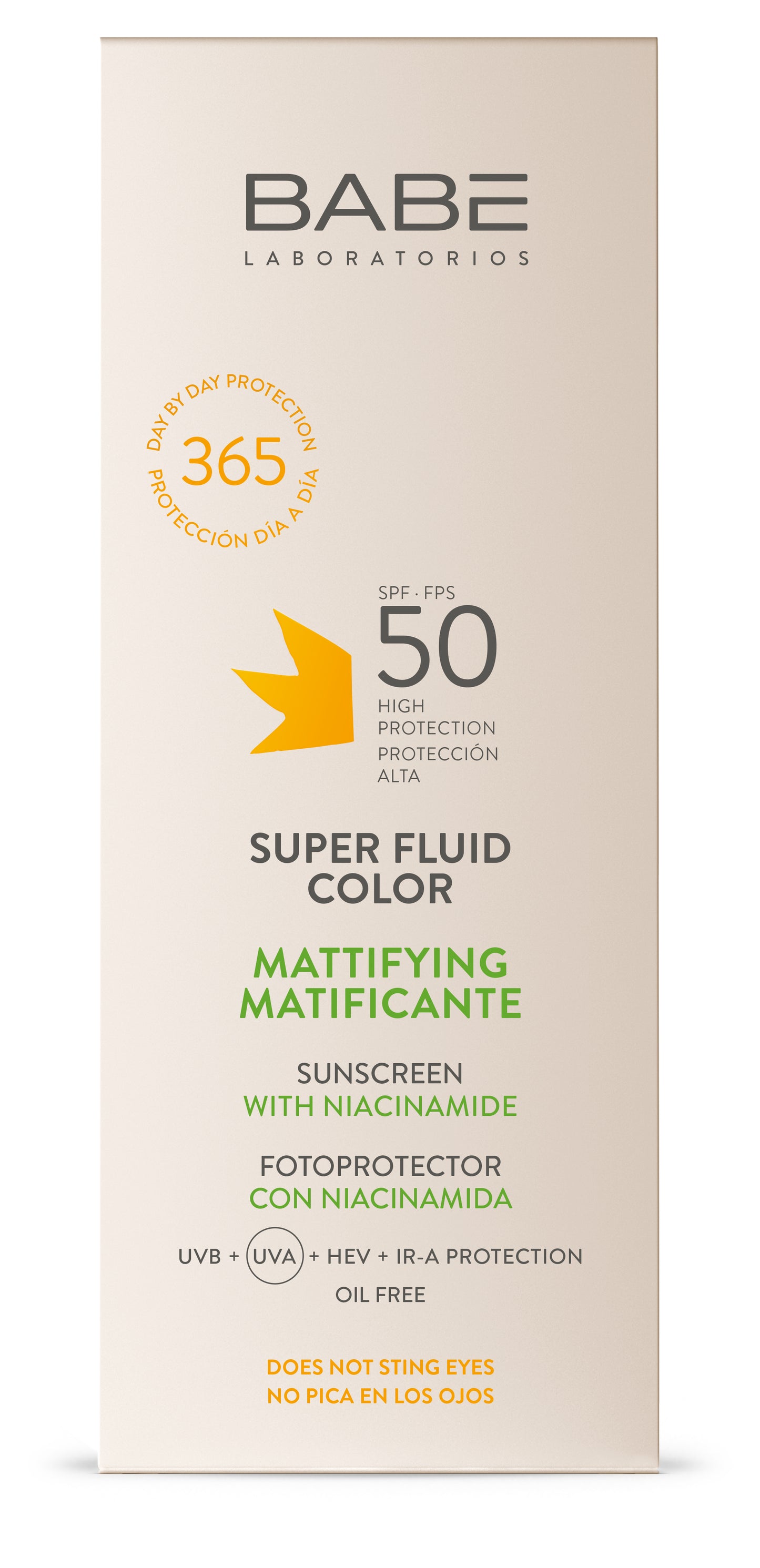 BABÉ Sun Super Fluid Color Mattifying Sunscreen SPF50
